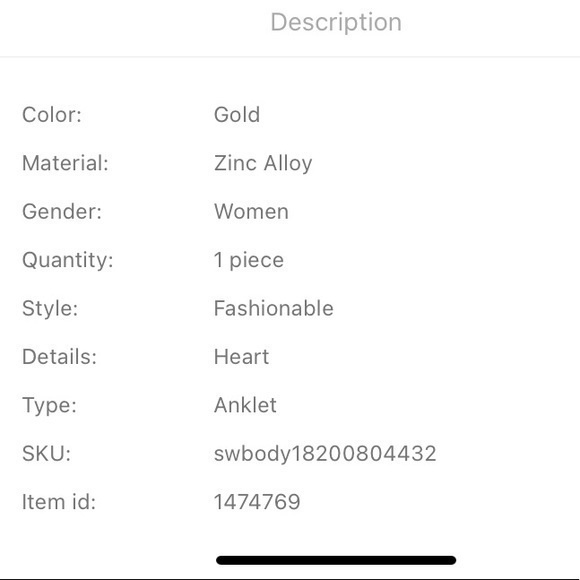 Sun Moon Heart Charm Layered Anklet Golden Chain - Picture 4 of 6